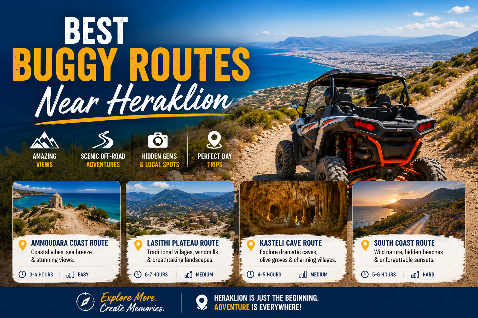 buggy rental near Heraklion, Crete for Best Buggy Routes Near Heraklion on a Cretan off-road route